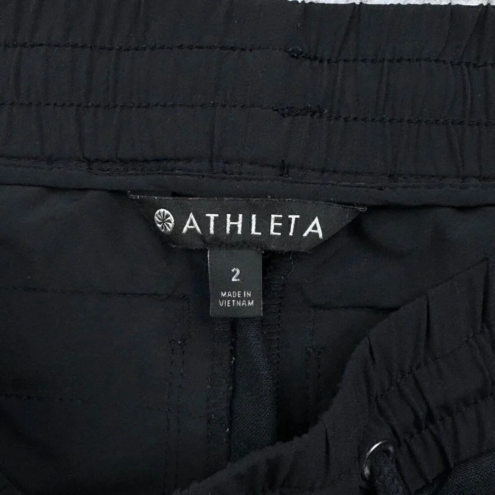 Athleta Beachside Bali Linen Shorts Black - Picture 4 of 9